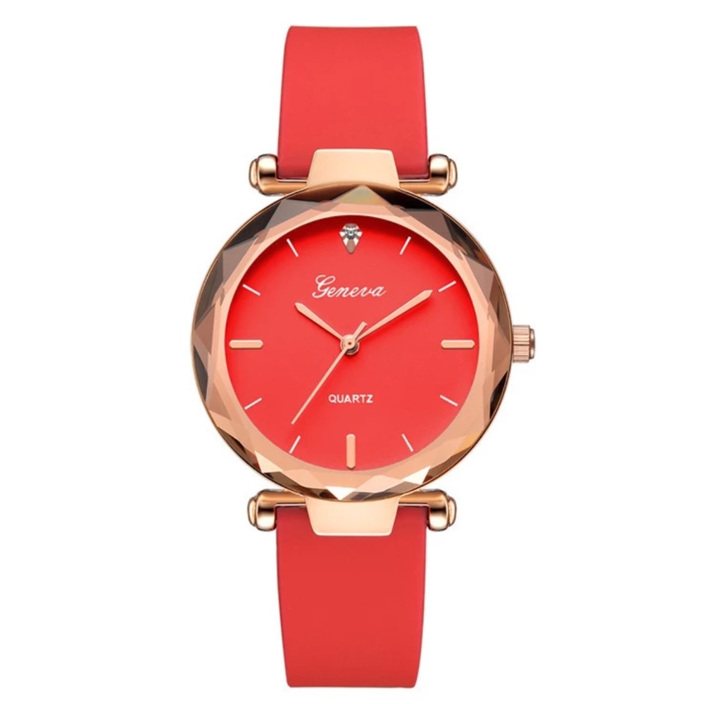 "On Fire Red" Watch for Ladies